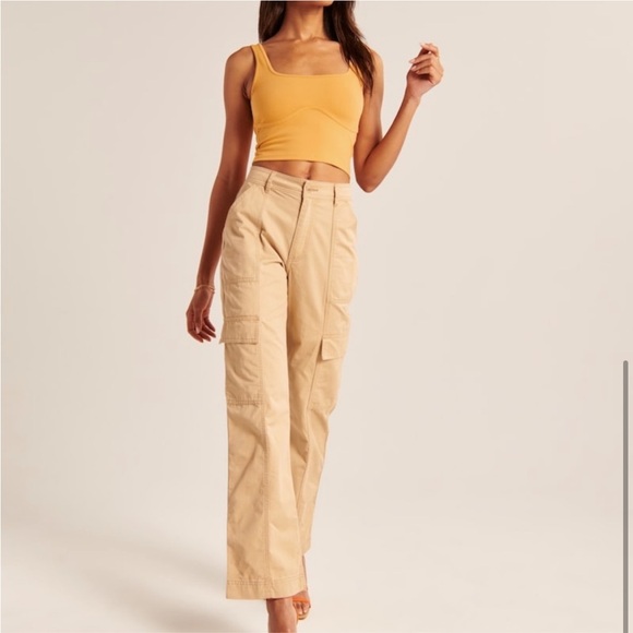 ❌SOLD❌Abercrombie & Fitch | Seamless Fabric Corset Squareneck Tank - Picture 4 of 6